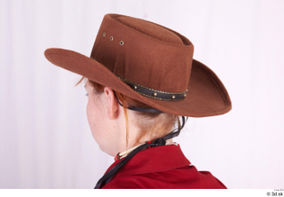  Photos Woman in Cowboy suit 1 Cowboy cowboy leather hat head historical clothing 0004.jpg